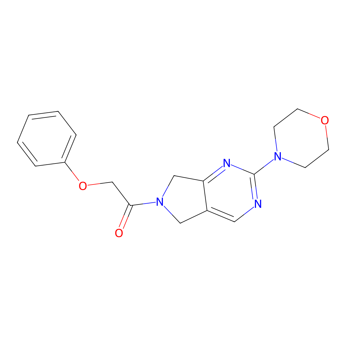 1-(2-morpholino-5H-pyrrolo[3,4-d]pyrimidin-6(7H)-yl)-2-phenoxyethanone molecular structure, CAS 2034252-90-7