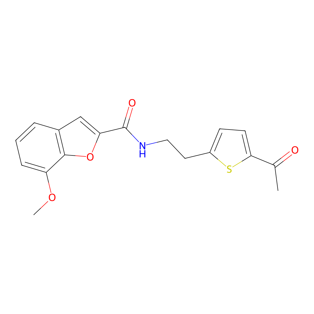 N-(2-(5-acetylthiophen-2-yl)ethyl)-7-methoxybenzofuran-2-carboxamide molecular structure, CAS 2034255-09-7