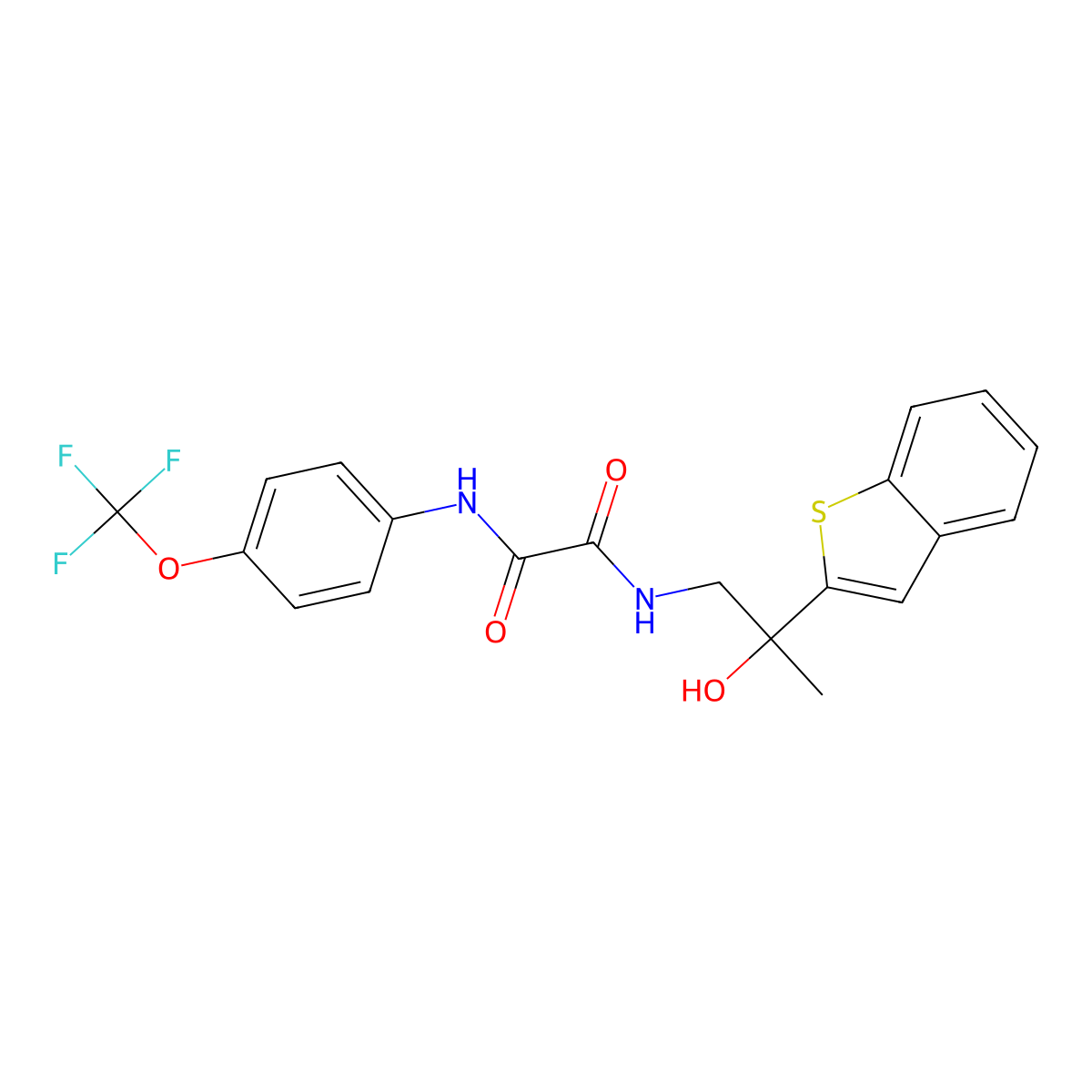 N1-(2-(benzo[b]thiophen-2-yl)-2-hydroxypropyl)-N2-(4-(trifluoromethoxy)phenyl)oxalamide molecular structure, CAS 2034256-73-8