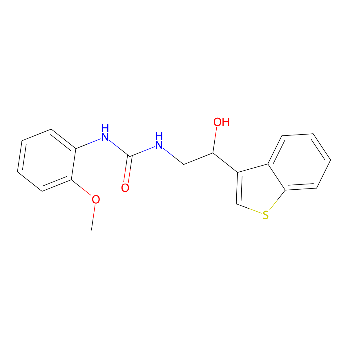 1-(2-(Benzo[b]thiophen-3-yl)-2-hydroxyethyl)-3-(2-methoxyphenyl)urea molecular structure, CAS 2034257-84-4