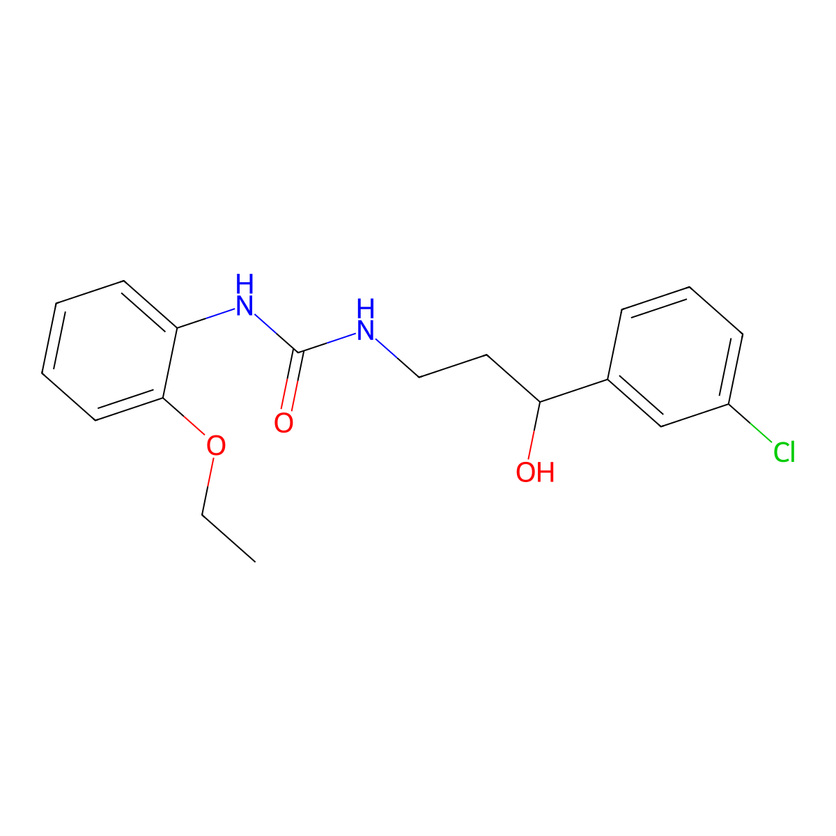 1-[3-(3-Chlorophenyl)-3-hydroxypropyl]-3-(2-ethoxyphenyl)urea molecular structure, CAS 2034257-88-8