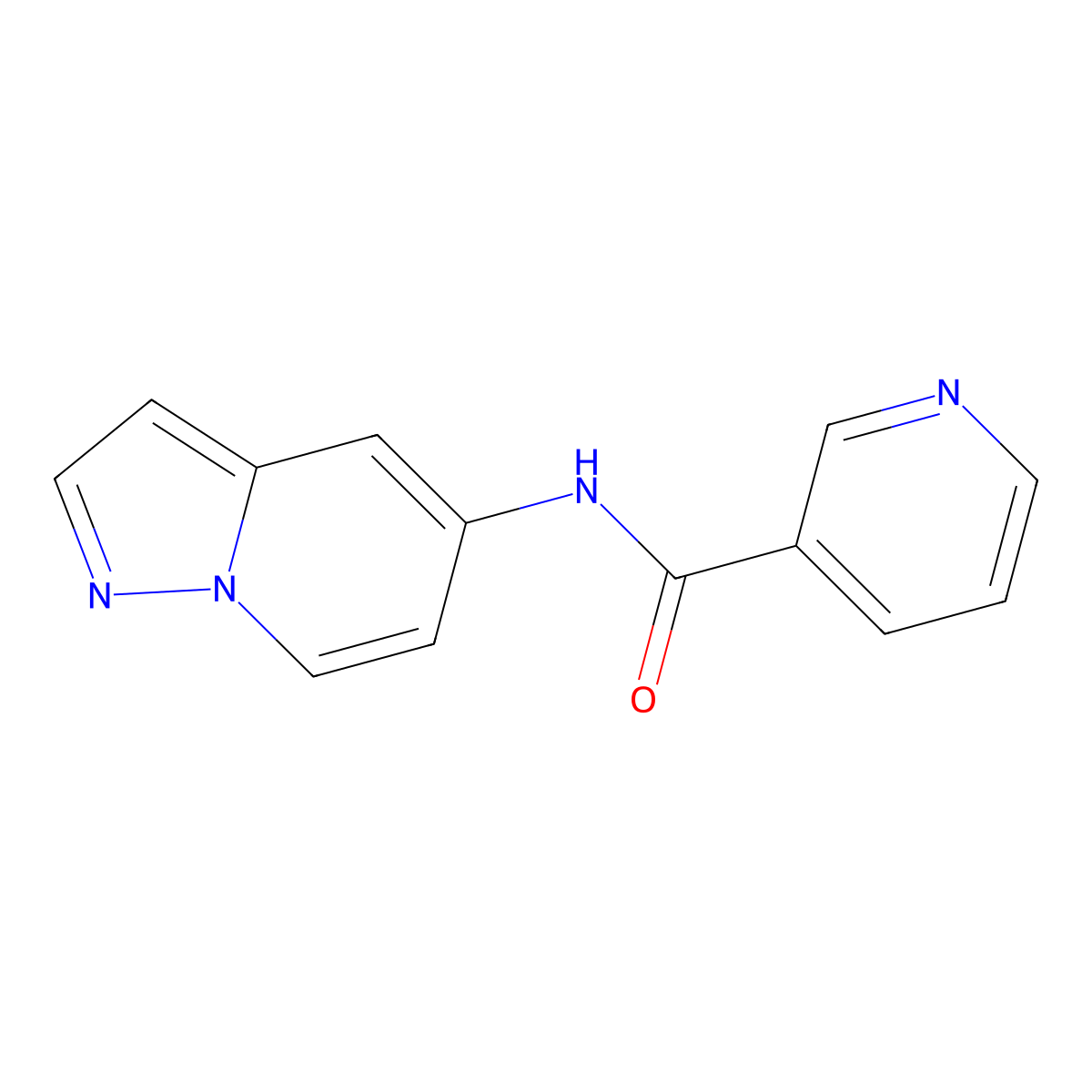 N-(pyrazolo[1,5-a]pyridin-5-yl)nicotinamide molecular structure, CAS 2034257-90-2