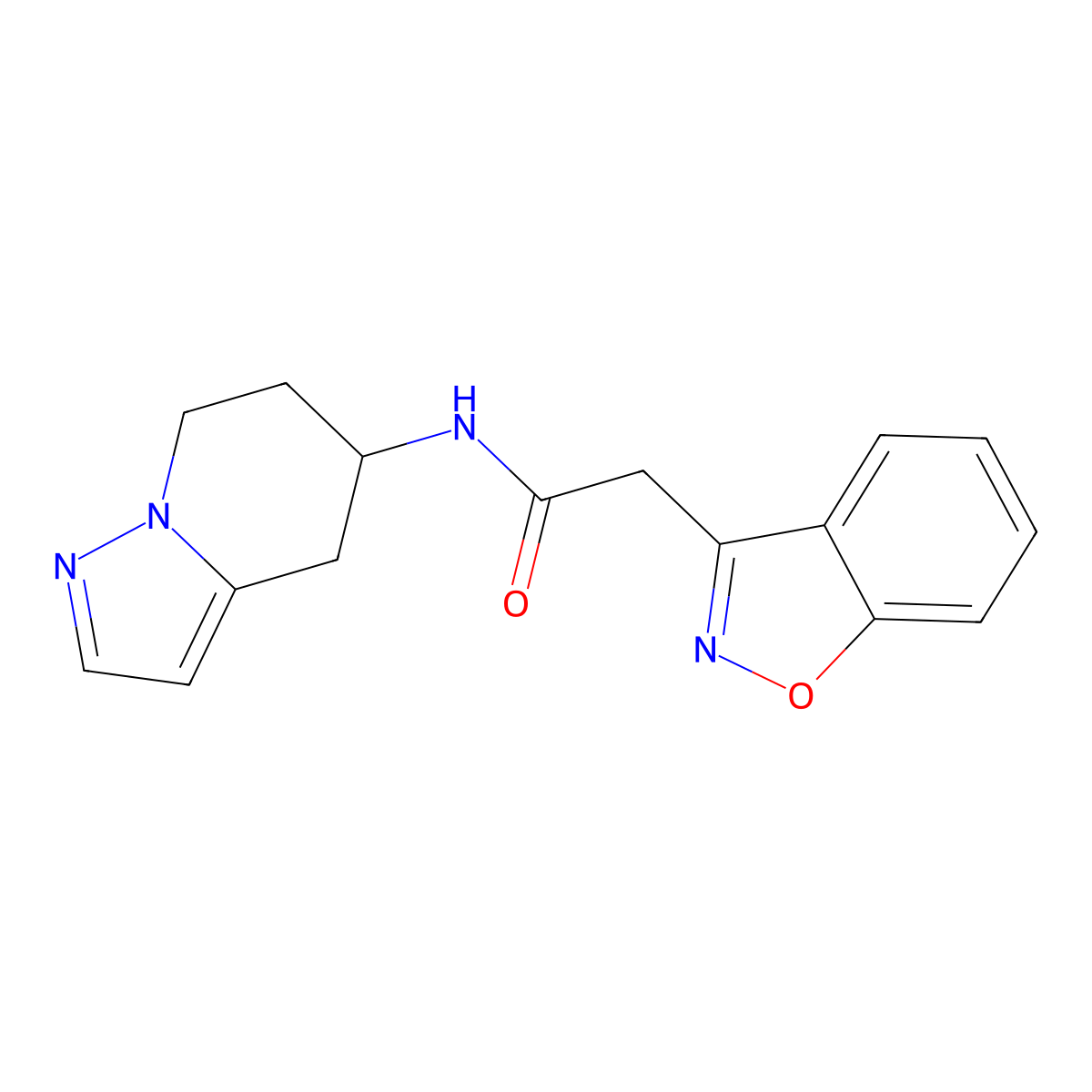 2-(benzo[d]isoxazol-3-yl)-N-(4,5,6,7-tetrahydropyrazolo[1,5-a]pyridin-5-yl)acetamide molecular structure, CAS 2034258-26-7
