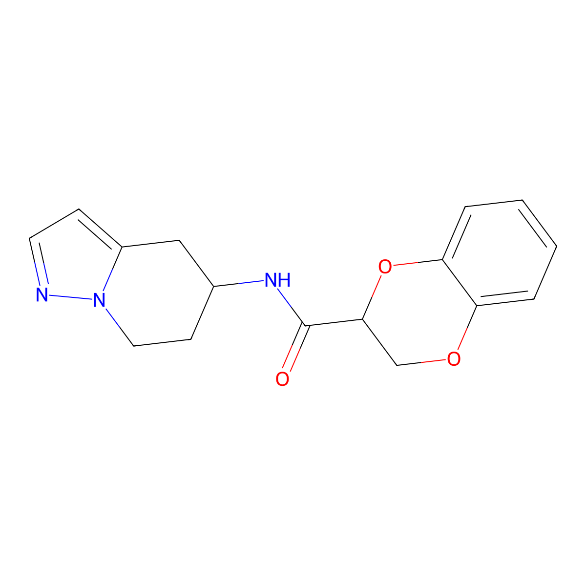 N-(4,5,6,7-tetrahydropyrazolo[1,5-a]pyridin-5-yl)-2,3-dihydrobenzo[b][1,4]dioxine-2-carboxamide molecular structure, CAS 2034258-54-1
