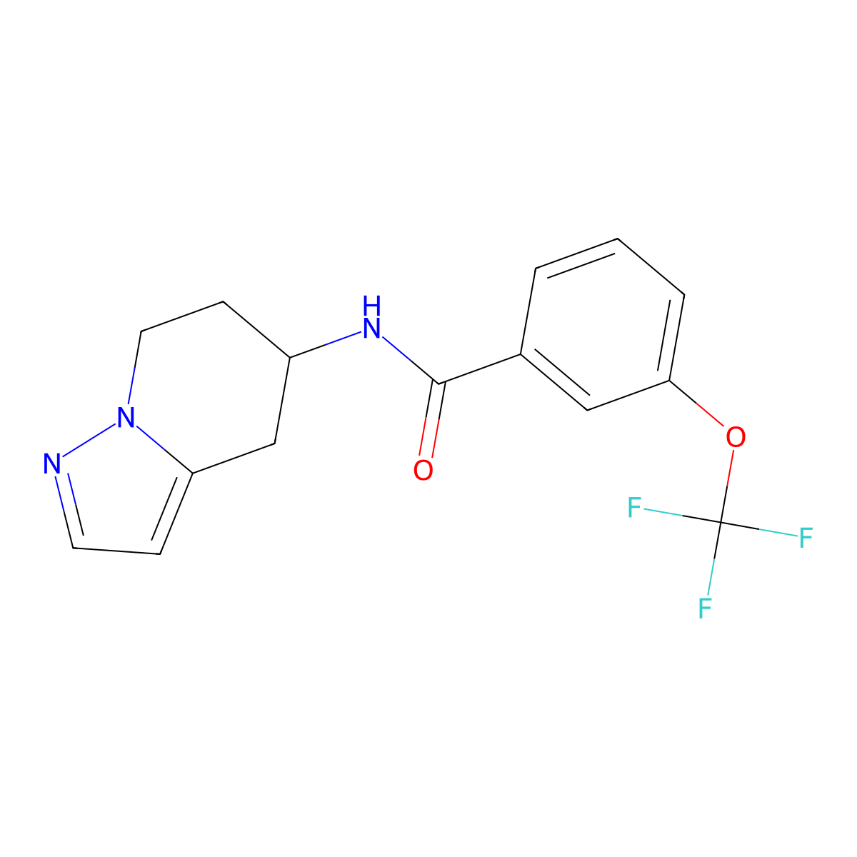 N-(4,5,6,7-tetrahydropyrazolo[1,5-a]pyridin-5-yl)-3-(trifluoromethoxy)benzamide molecular structure, CAS 2034260-53-0