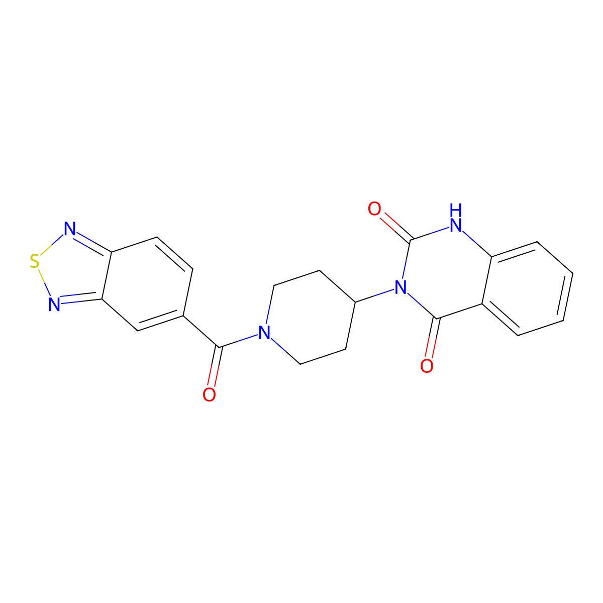 3-(1-(benzo[c][1,2,5]thiadiazole-5-carbonyl)piperidin-4-yl)quinazoline-2,4(1H,3H)-dione molecular structure, CAS 2034260-63-2