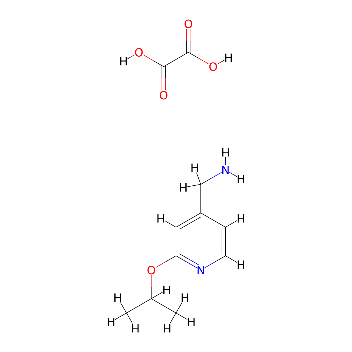 (2-Isopropoxypyridin-4-yl)methanamine oxalate molecular structure, CAS 2034261-50-0