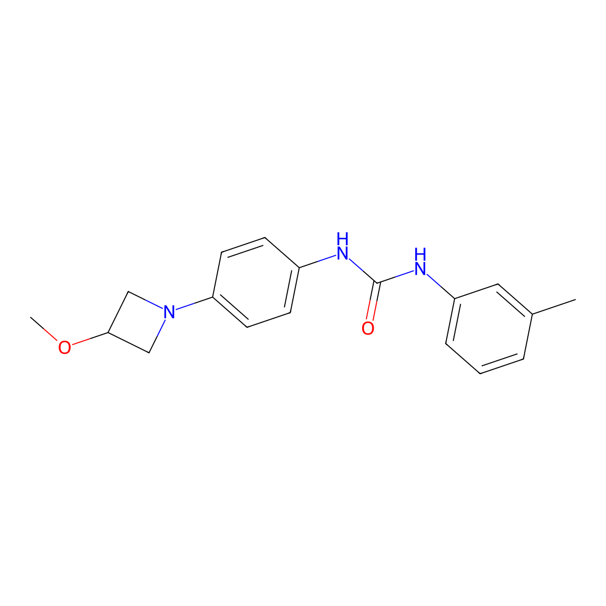 1-(4-(3-Methoxyazetidin-1-yl)phenyl)-3-(m-tolyl)urea molecular structure, CAS 2034262-56-9
