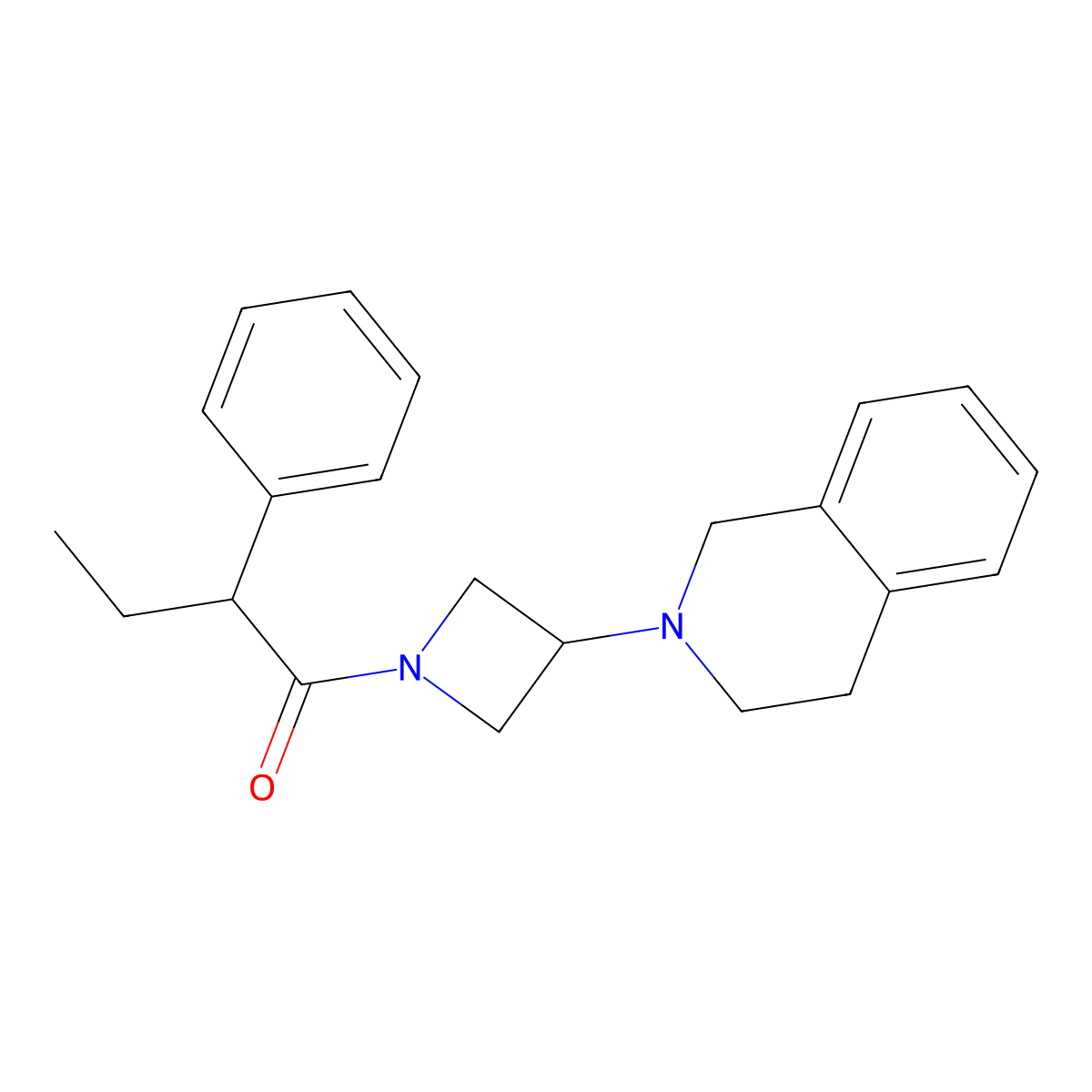1-(3-(3,4-dihydroisoquinolin-2(1H)-yl)azetidin-1-yl)-2-phenylbutan-1-one molecular structure, CAS 2034264-01-0