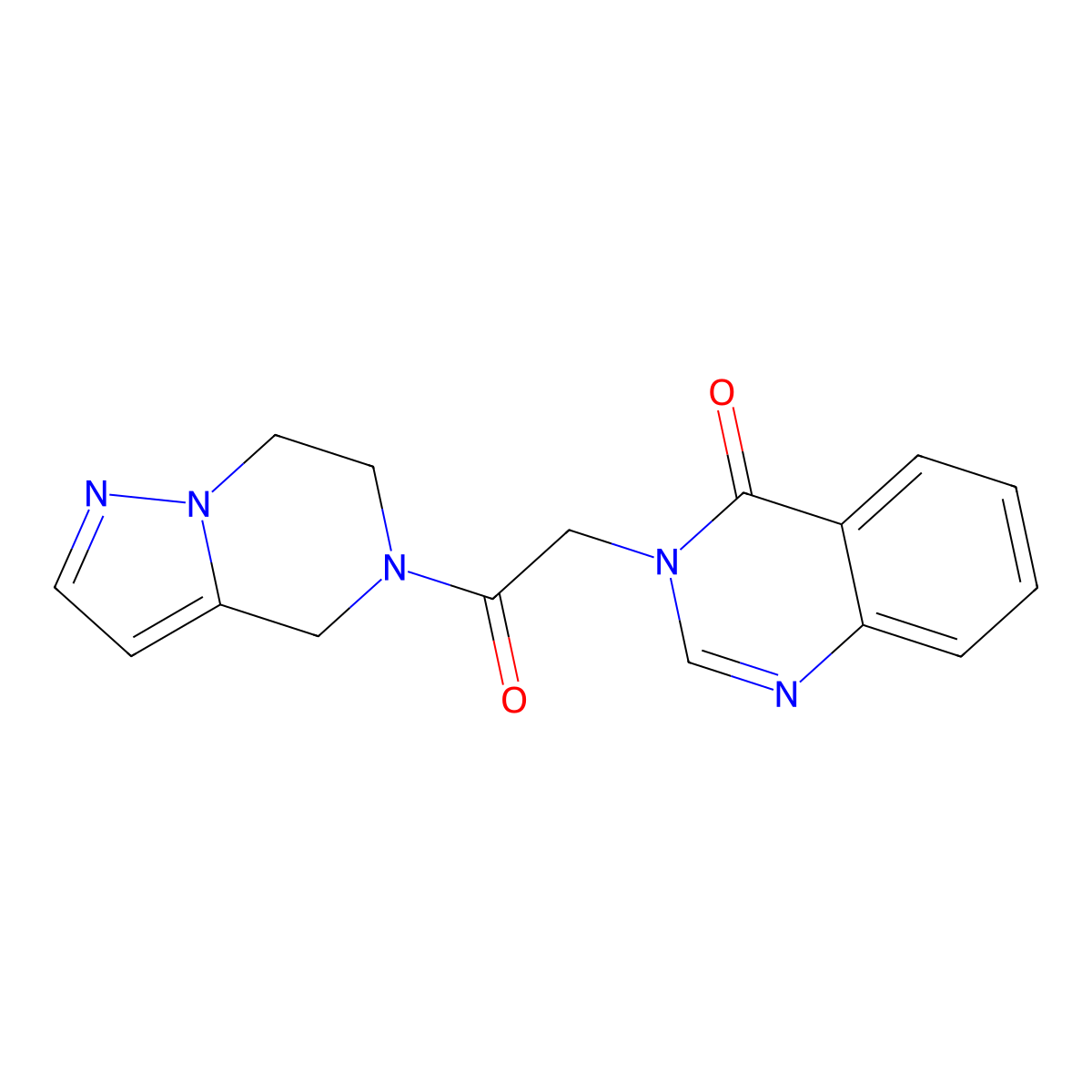 3-(2-(6,7-dihydropyrazolo[1,5-a]pyrazin-5(4H)-yl)-2-oxoethyl)quinazolin-4(3H)-one molecular structure, CAS 2034264-14-5