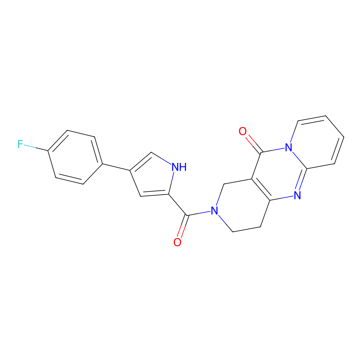 5-[4-(4-fluorophenyl)-1H-pyrrole-2-carbonyl]-1,5,9-triazatricyclo[8.4.0.0^{3,8}]tetradeca-3(8),9,11,13-tetraen-2-one molecular structure, CAS 2034264-36-1