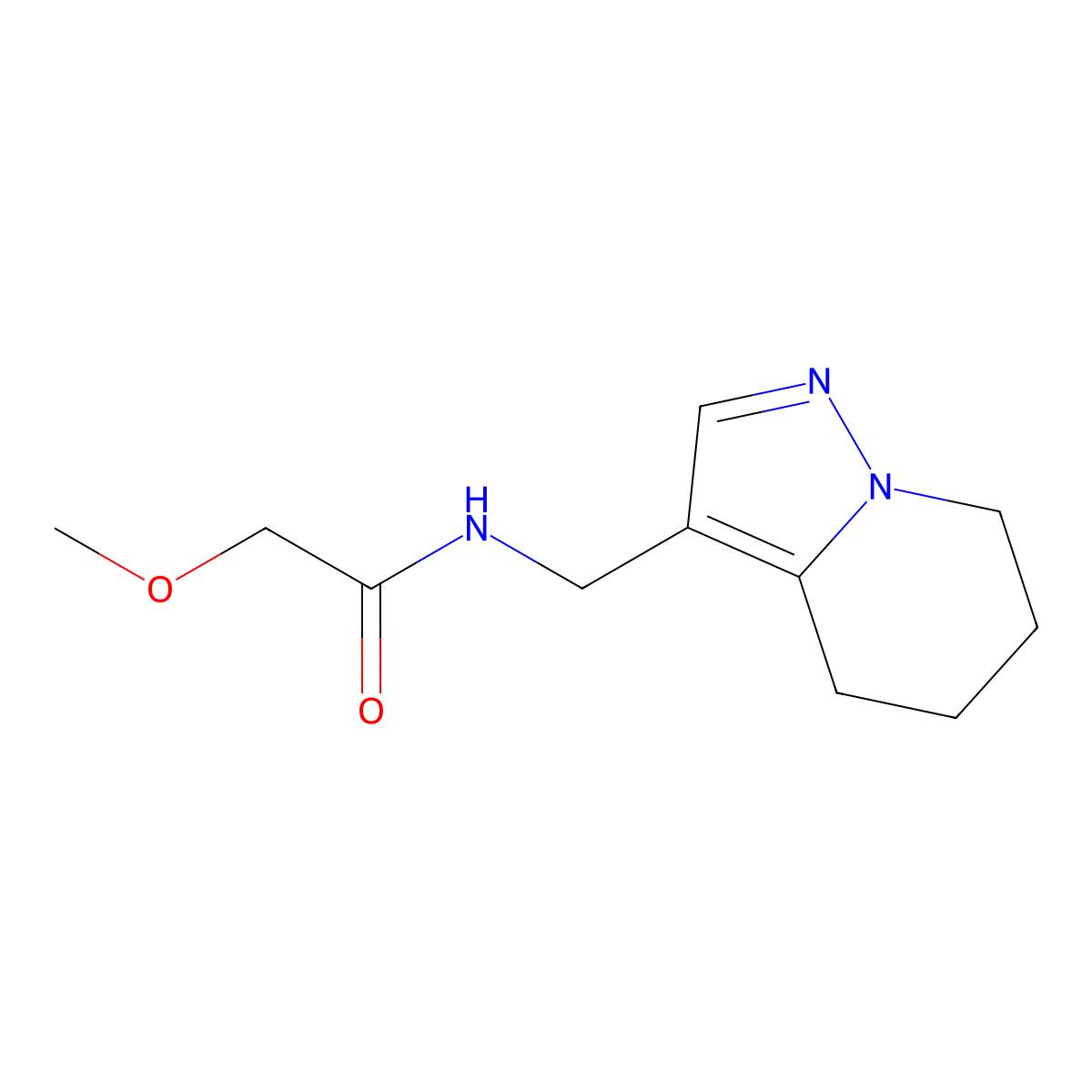 2-methoxy-N-((4,5,6,7-tetrahydropyrazolo[1,5-a]pyridin-3-yl)methyl)acetamide molecular structure, CAS 2034265-28-4
