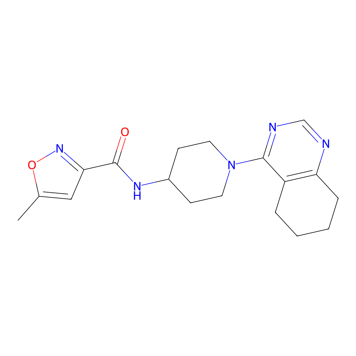 5-methyl-N-(1-(5,6,7,8-tetrahydroquinazolin-4-yl)piperidin-4-yl)isoxazole-3-carboxamide molecular structure, CAS 2034265-35-3