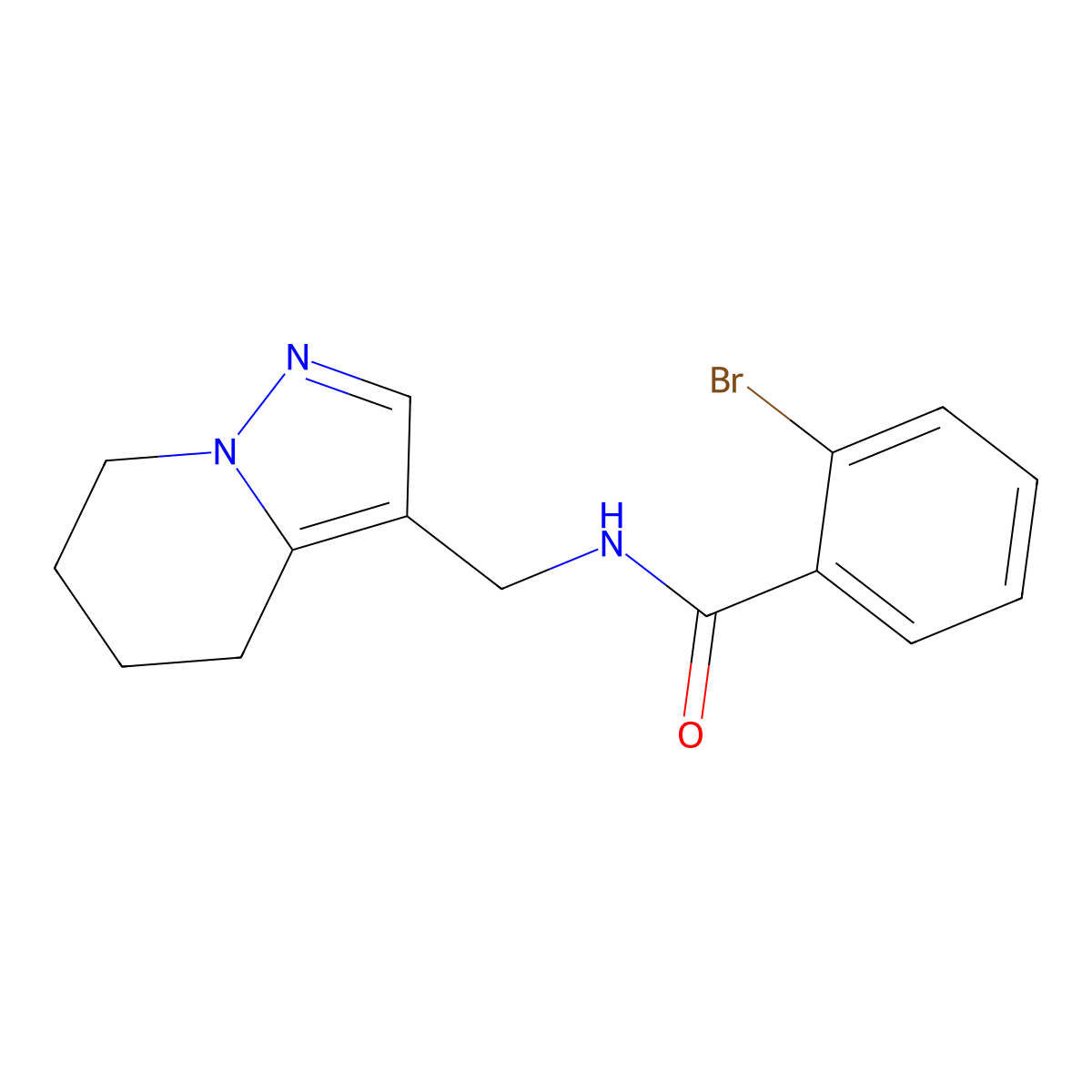 2-bromo-N-((4,5,6,7-tetrahydropyrazolo[1,5-a]pyridin-3-yl)methyl)benzamide molecular structure, CAS 2034265-37-5