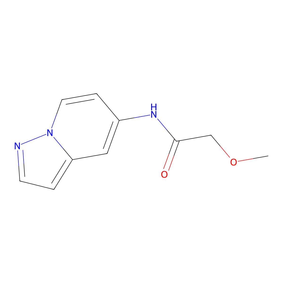 2-methoxy-N-{pyrazolo[1,5-a]pyridin-5-yl}acetamide molecular structure, CAS 2034265-88-6