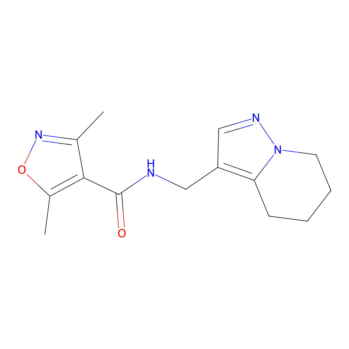 3,5-dimethyl-N-((4,5,6,7-tetrahydropyrazolo[1,5-a]pyridin-3-yl)methyl)isoxazole-4-carboxamide molecular structure, CAS 2034266-08-3