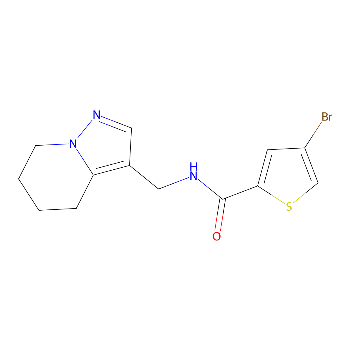 4-bromo-N-((4,5,6,7-tetrahydropyrazolo[1,5-a]pyridin-3-yl)methyl)thiophene-2-carboxamide molecular structure, CAS 2034266-35-6