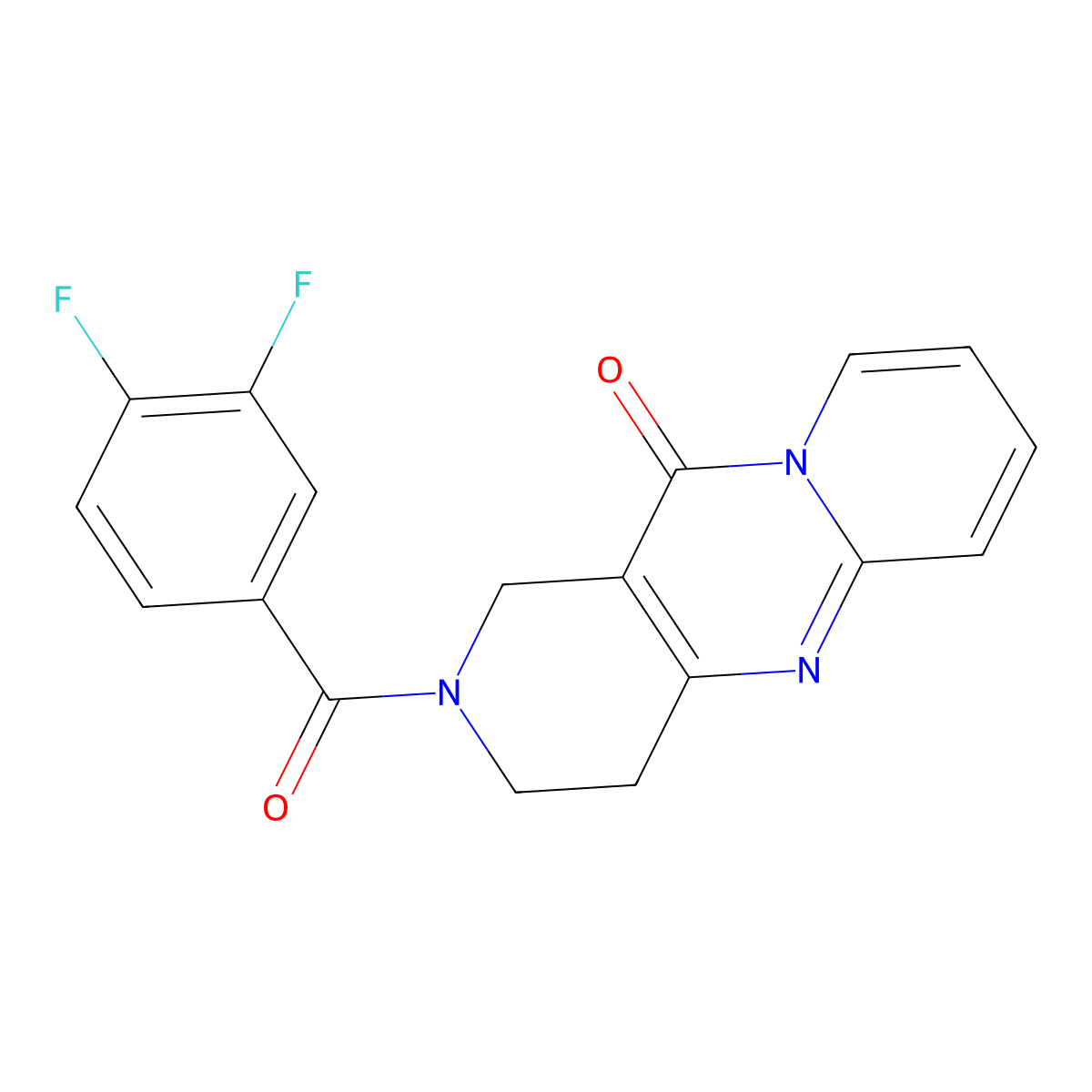 5-(3,4-Difluorobenzoyl)-1,5,9-triazatricyclo[8.4.0.0^{3,8}]tetradeca-3(8),9,11,13-tetraen-2-one molecular structure, CAS 2034272-79-0