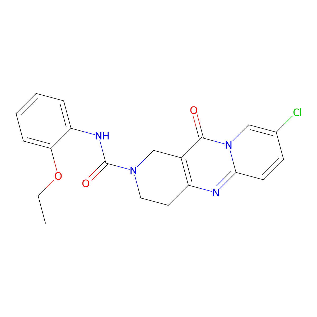 8-chloro-N-(2-ethoxyphenyl)-11-oxo-3,4-dihydro-1H-dipyrido[1,2-a:4',3'-d]pyrimidine-2(11H)-carboxamide molecular structure, CAS 2034273-66-8