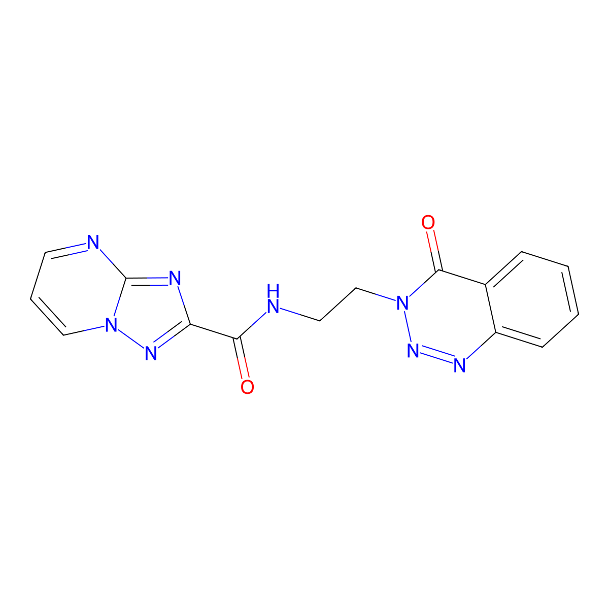 N-(2-(4-oxobenzo[d][1,2,3]triazin-3(4H)-yl)ethyl)-[1,2,4]triazolo[1,5-a]pyrimidine-2-carboxamide molecular structure, CAS 2034274-01-4