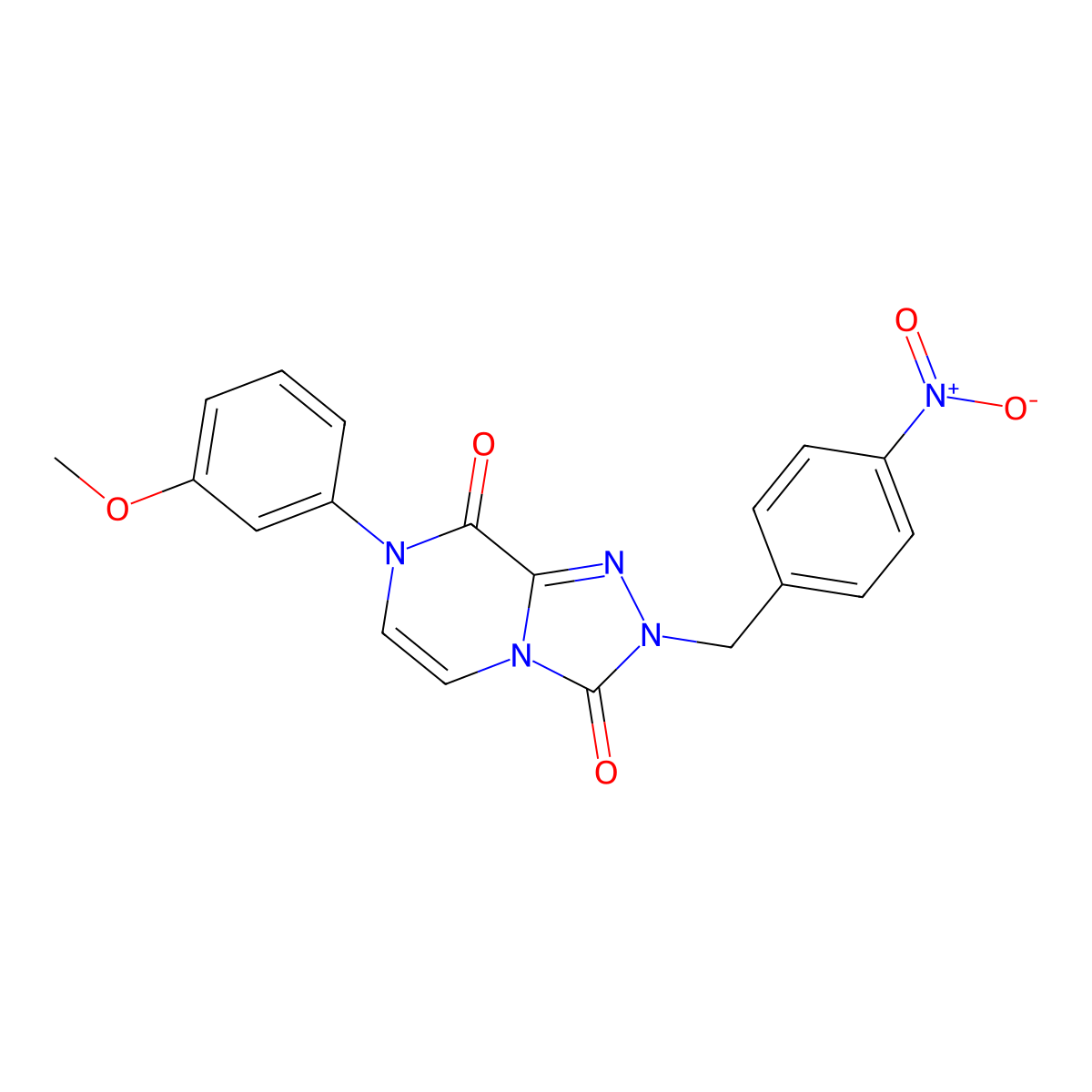 7-(3-methoxyphenyl)-2-(4-nitrobenzyl)-[1,2,4]triazolo[4,3-a]pyrazine-3,8(2H,7H)-dione molecular structure, CAS 2034275-22-2