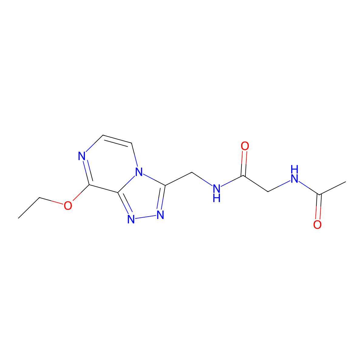 2-acetamido-N-((8-ethoxy-[1,2,4]triazolo[4,3-a]pyrazin-3-yl)methyl)acetamide molecular structure, CAS 2034275-34-6