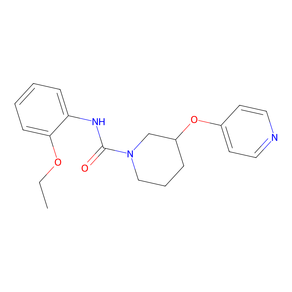 N-(2-ethoxyphenyl)-3-(pyridin-4-yloxy)piperidine-1-carboxamide molecular structure, CAS 2034276-12-3