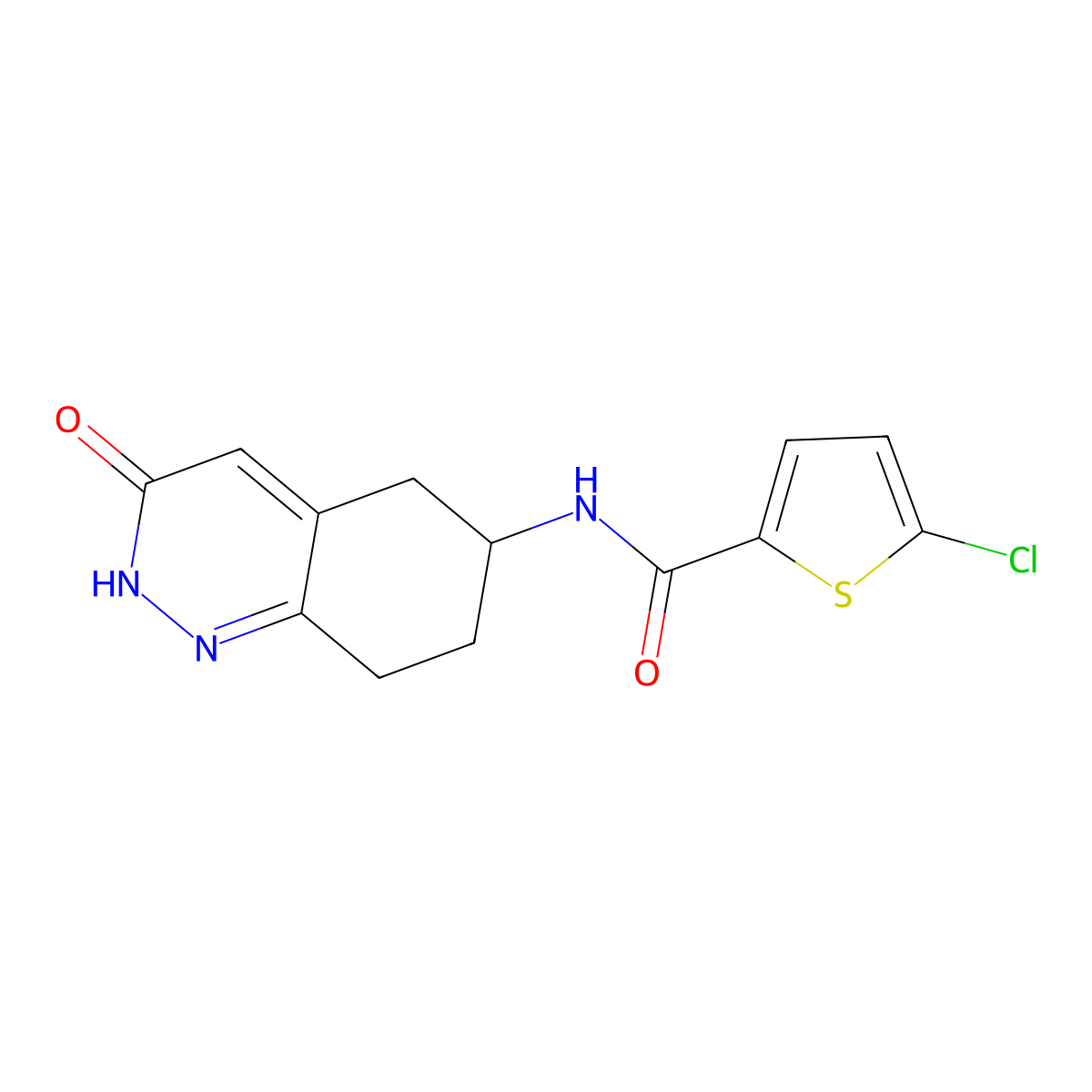5-chloro-N-(3-oxo-2,3,5,6,7,8-hexahydrocinnolin-6-yl)thiophene-2-carboxamide molecular structure, CAS 2034276-93-0