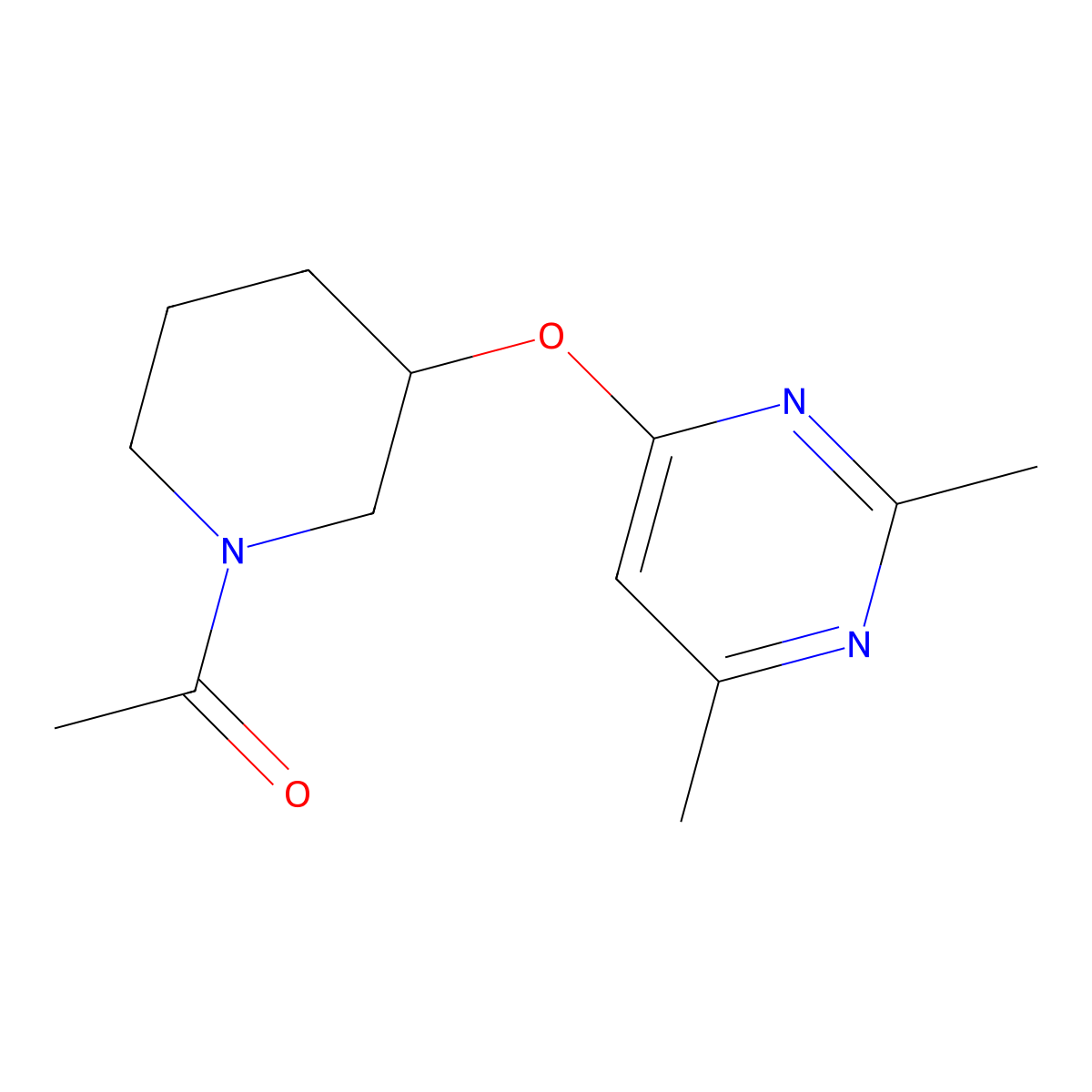 1-(3-((2,6-Dimethylpyrimidin-4-yl)oxy)piperidin-1-yl)ethanone molecular structure, CAS 2034277-53-5