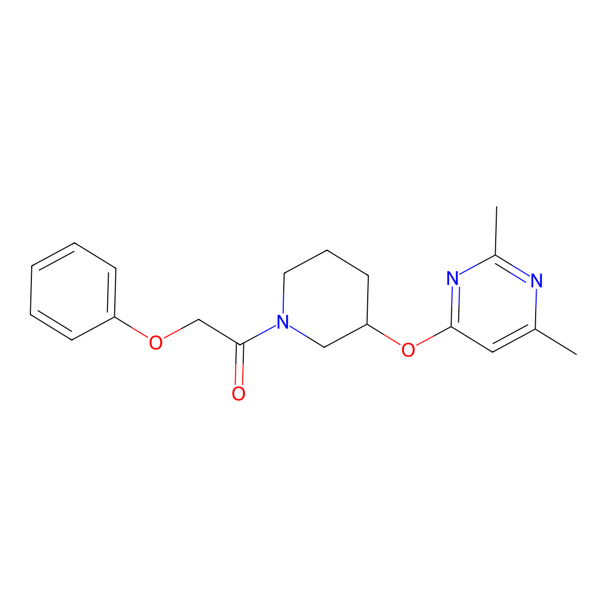 1-(3-((2,6-Dimethylpyrimidin-4-yl)oxy)piperidin-1-yl)-2-phenoxyethanone molecular structure, CAS 2034277-59-1