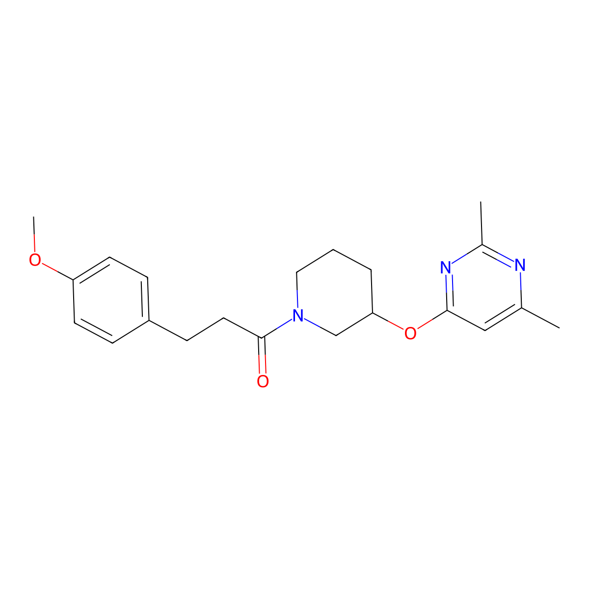 1-{3-[(2,6-Dimethylpyrimidin-4-yl)oxy]piperidin-1-yl}-3-(4-methoxyphenyl)propan-1-one molecular structure, CAS 2034277-69-3