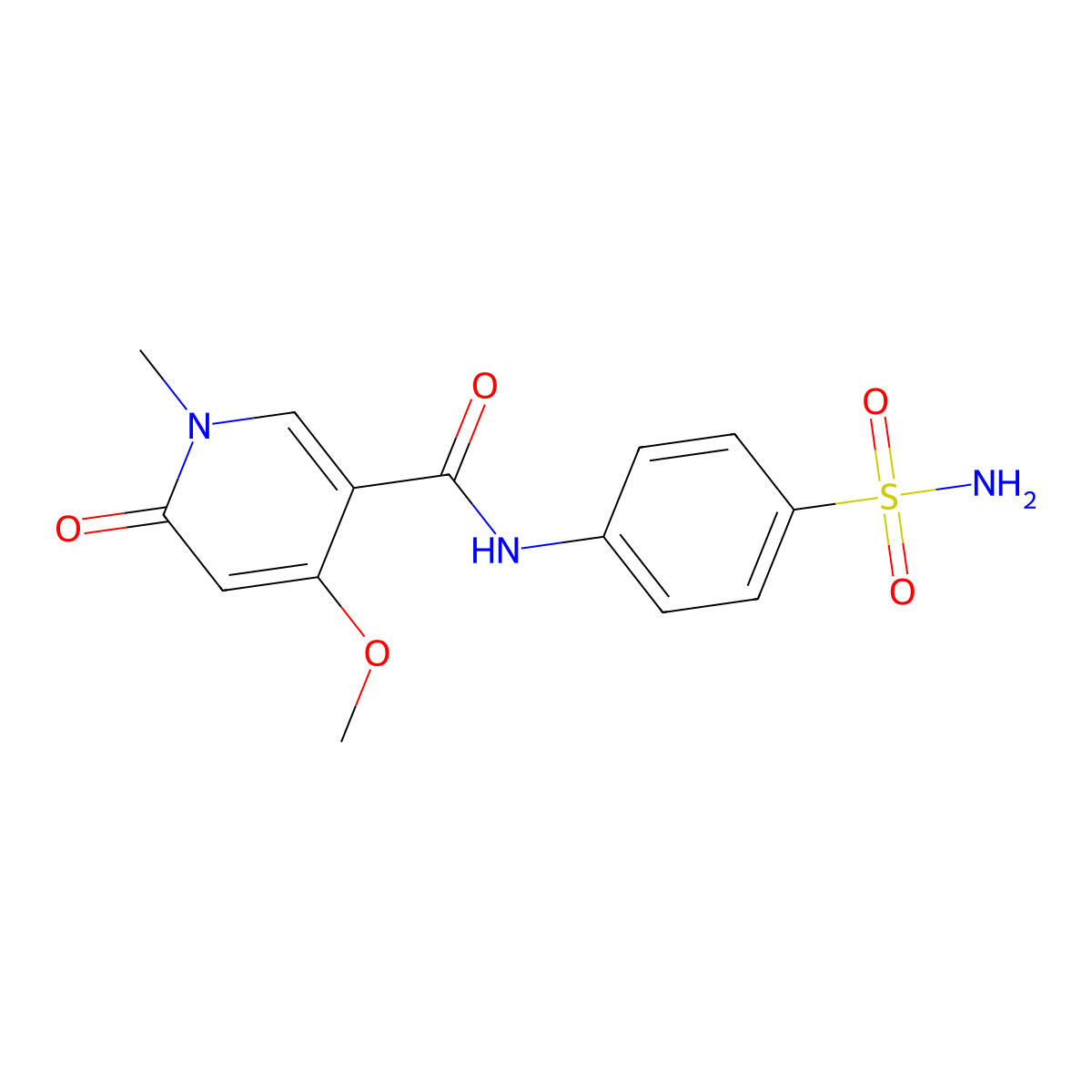 4-methoxy-1-methyl-6-oxo-N-(4-sulfamoylphenyl)-1,6-dihydropyridine-3-carboxamide molecular structure, CAS 2034277-94-4