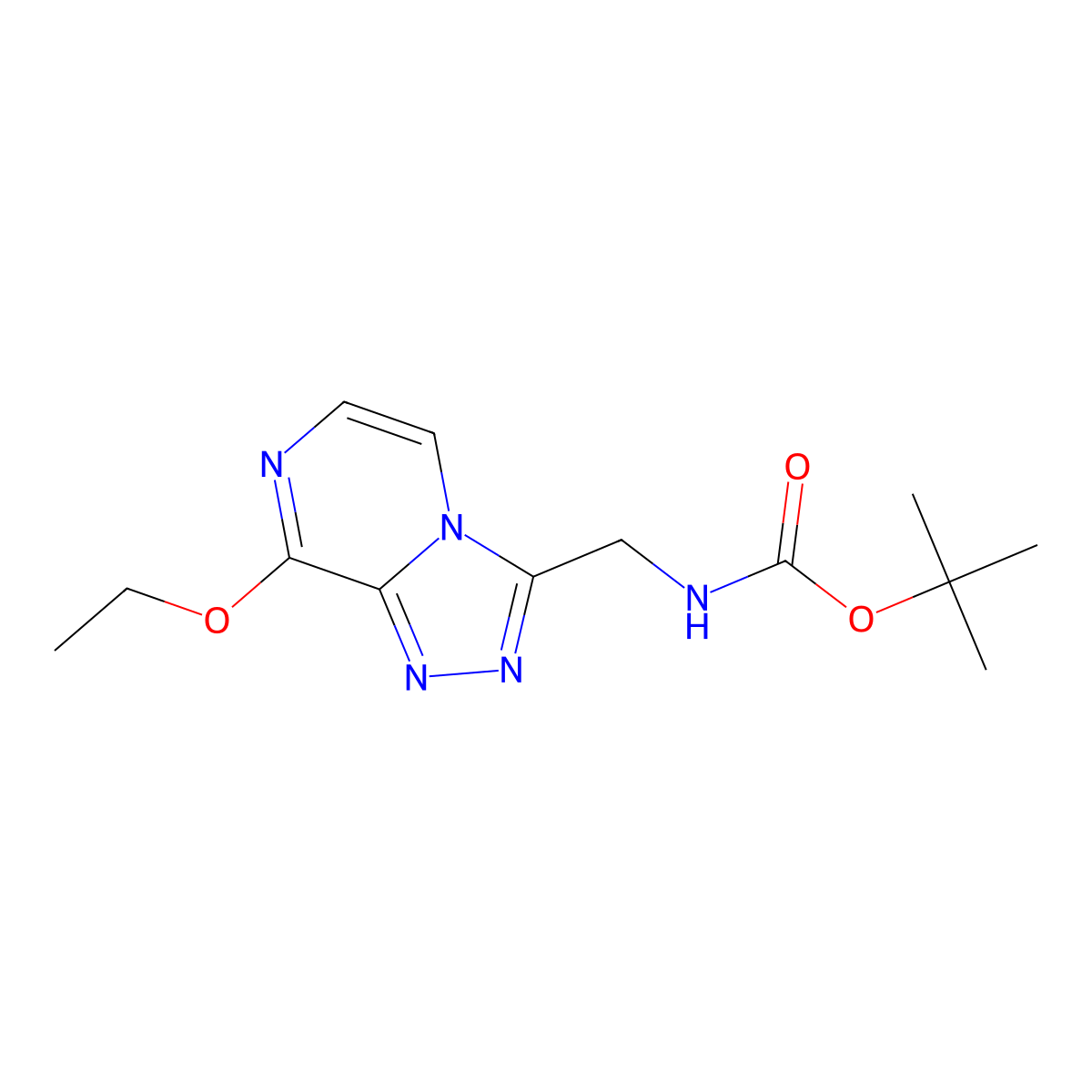 tert-butyl N-({8-ethoxy-[1,2,4]triazolo[4,3-a]pyrazin-3-yl}methyl)carbamate molecular structure, CAS 2034278-72-1