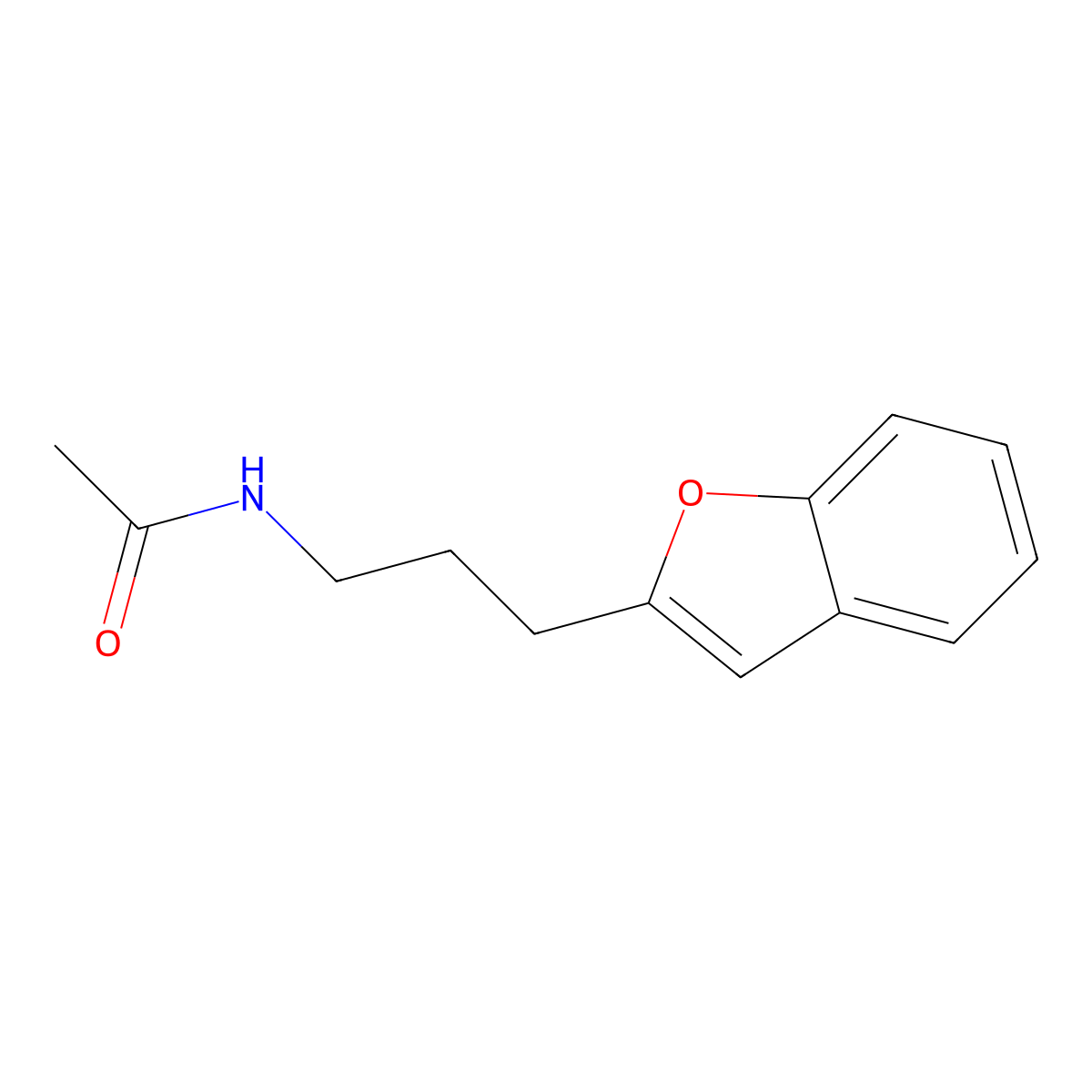 N-(3-(benzofuran-2-yl)propyl)acetamide molecular structure, CAS 2034280-38-9