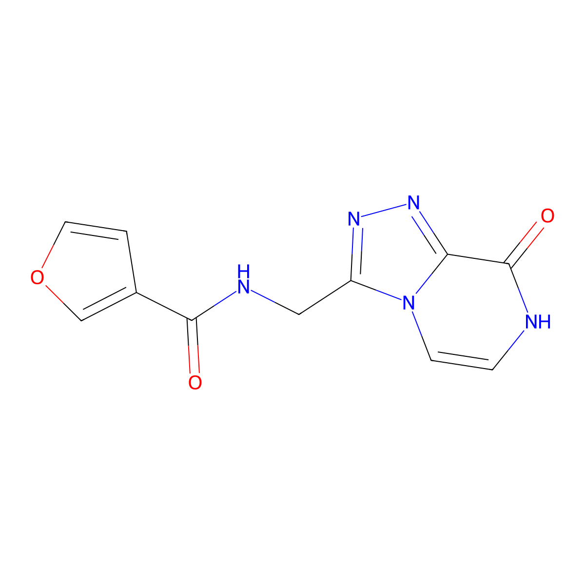 N-({8-hydroxy-[1,2,4]triazolo[4,3-a]pyrazin-3-yl}methyl)furan-3-carboxamide molecular structure, CAS 2034281-03-1