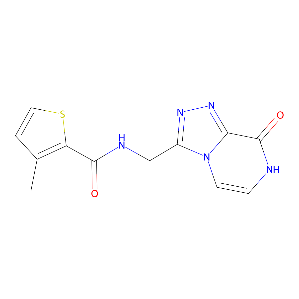 N-({8-hydroxy-[1,2,4]triazolo[4,3-a]pyrazin-3-yl}methyl)-3-methylthiophene-2-carboxamide molecular structure, CAS 2034281-34-8