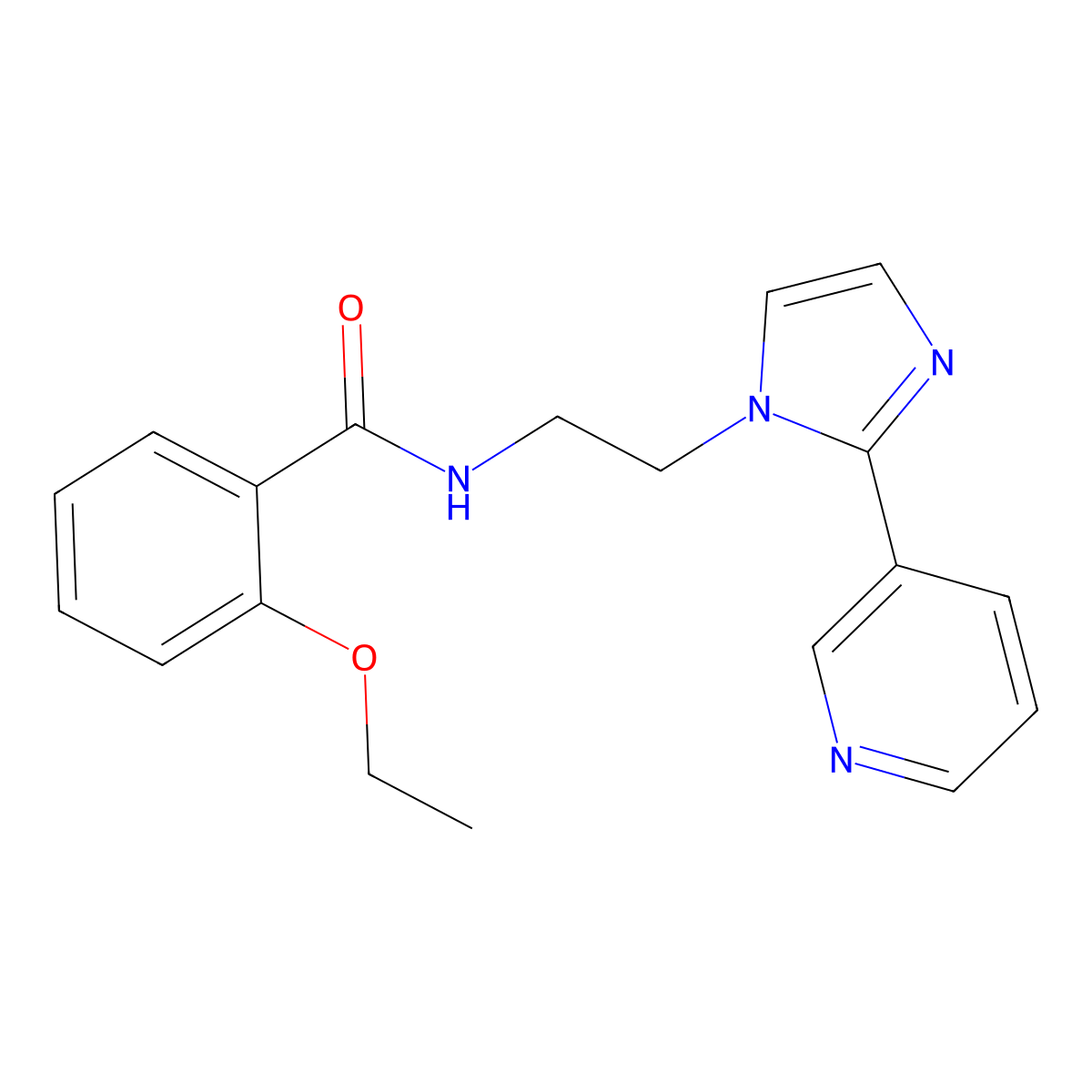 2-ethoxy-N-{2-[2-(pyridin-3-yl)-1H-imidazol-1-yl]ethyl}benzamide molecular structure, CAS 2034281-53-1