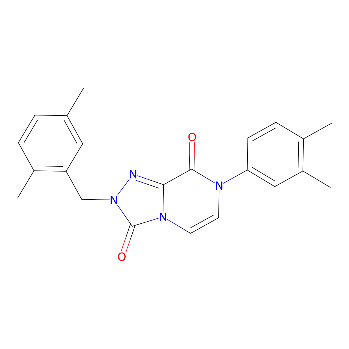 2-(2,5-dimethylbenzyl)-7-(3,4-dimethylphenyl)-[1,2,4]triazolo[4,3-a]pyrazine-3,8(2H,7H)-dione molecular structure, CAS 2034281-84-8