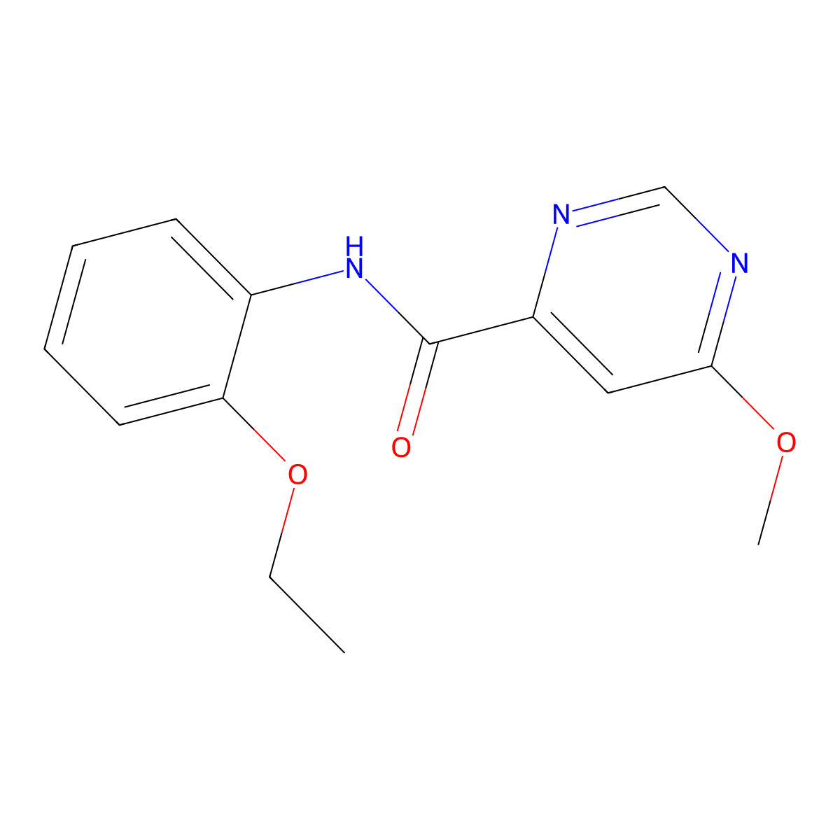 N-(2-ethoxyphenyl)-6-methoxypyrimidine-4-carboxamide molecular structure, CAS 2034282-03-4