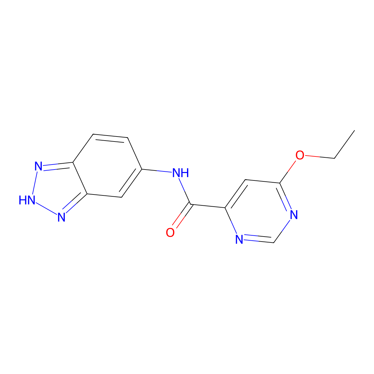 N-(1H-benzo[d][1,2,3]triazol-5-yl)-6-ethoxypyrimidine-4-carboxamide molecular structure, CAS 2034282-70-5