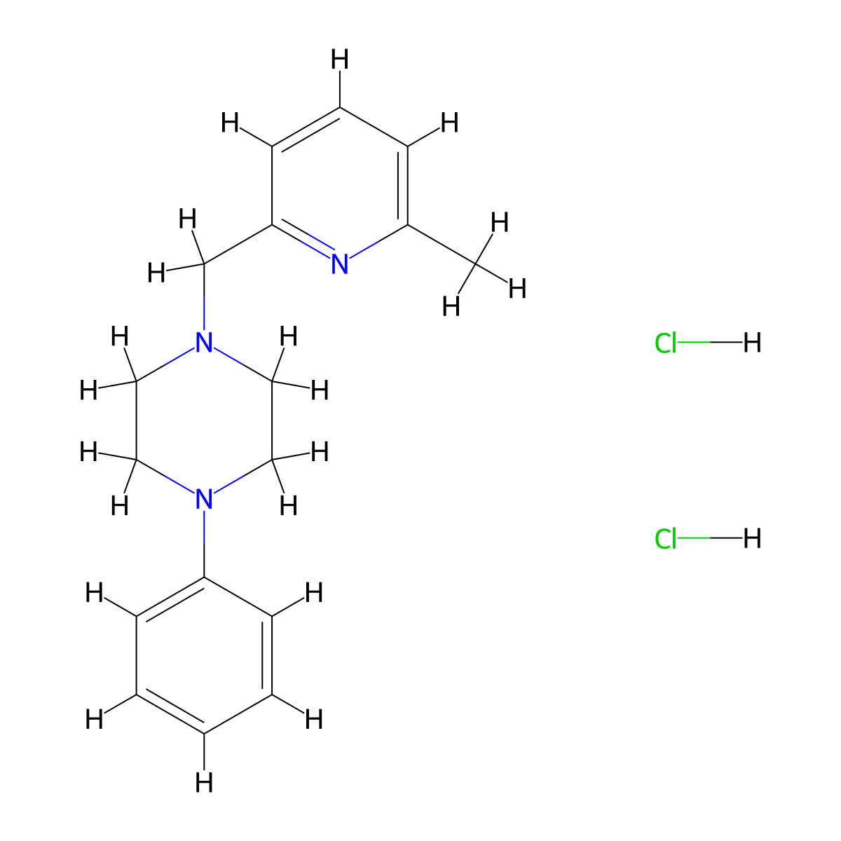 1-((6-Methylpyridin-2-yl)methyl)-4-phenylpiperazine dihydrochloride molecular structure, CAS 2034284-06-3