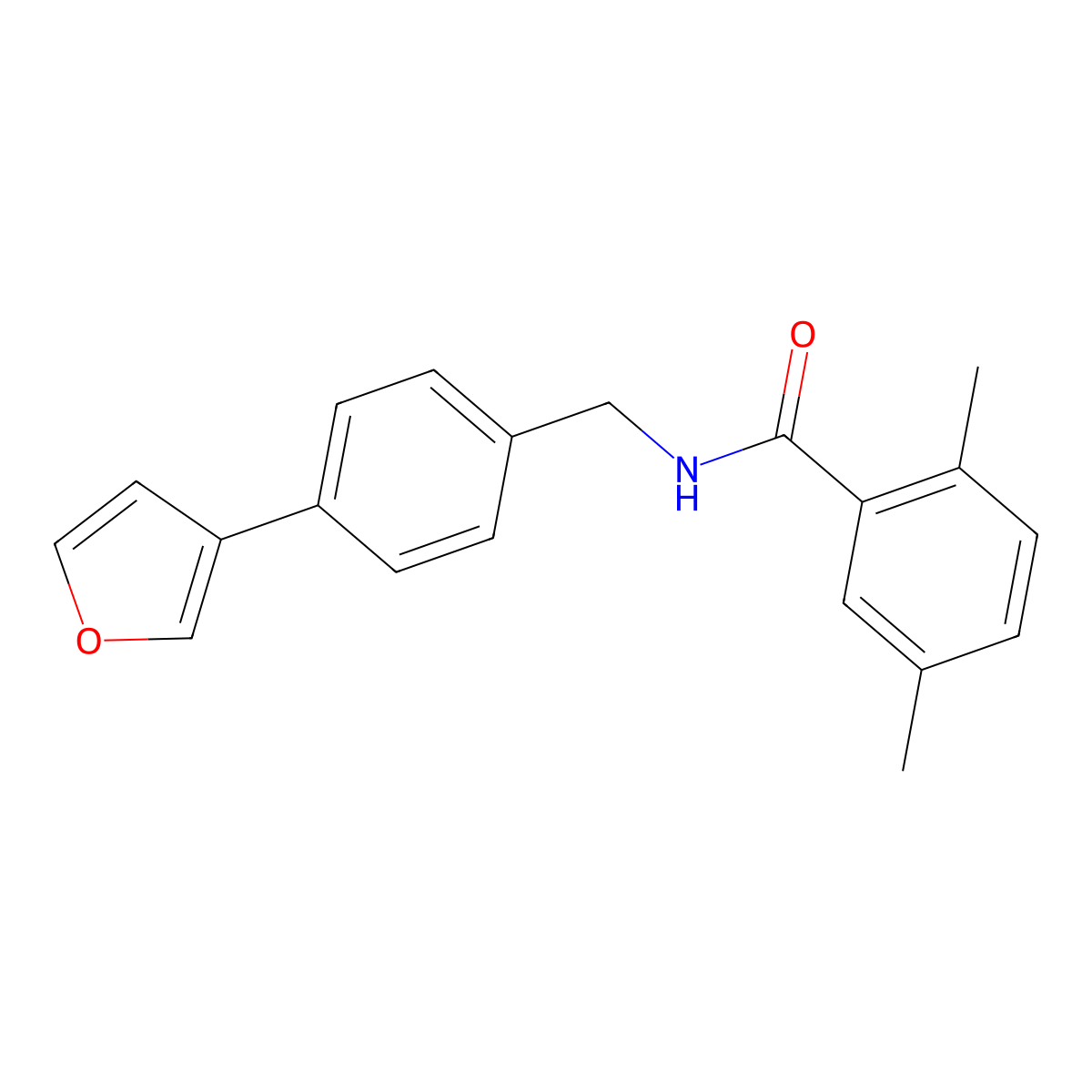 N-(4-(furan-3-yl)benzyl)-2,5-dimethylbenzamide molecular structure, CAS 2034284-41-6