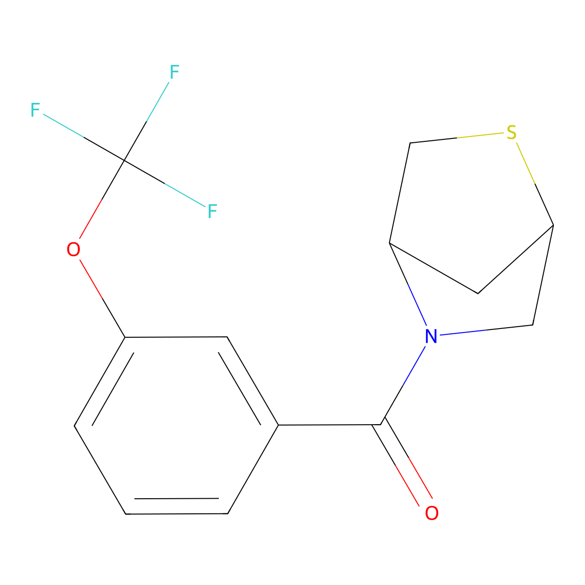 2-Thia-5-azabicyclo[2.2.1]heptan-5-yl(3-(trifluoromethoxy)phenyl)methanone molecular structure, CAS 2034285-02-2