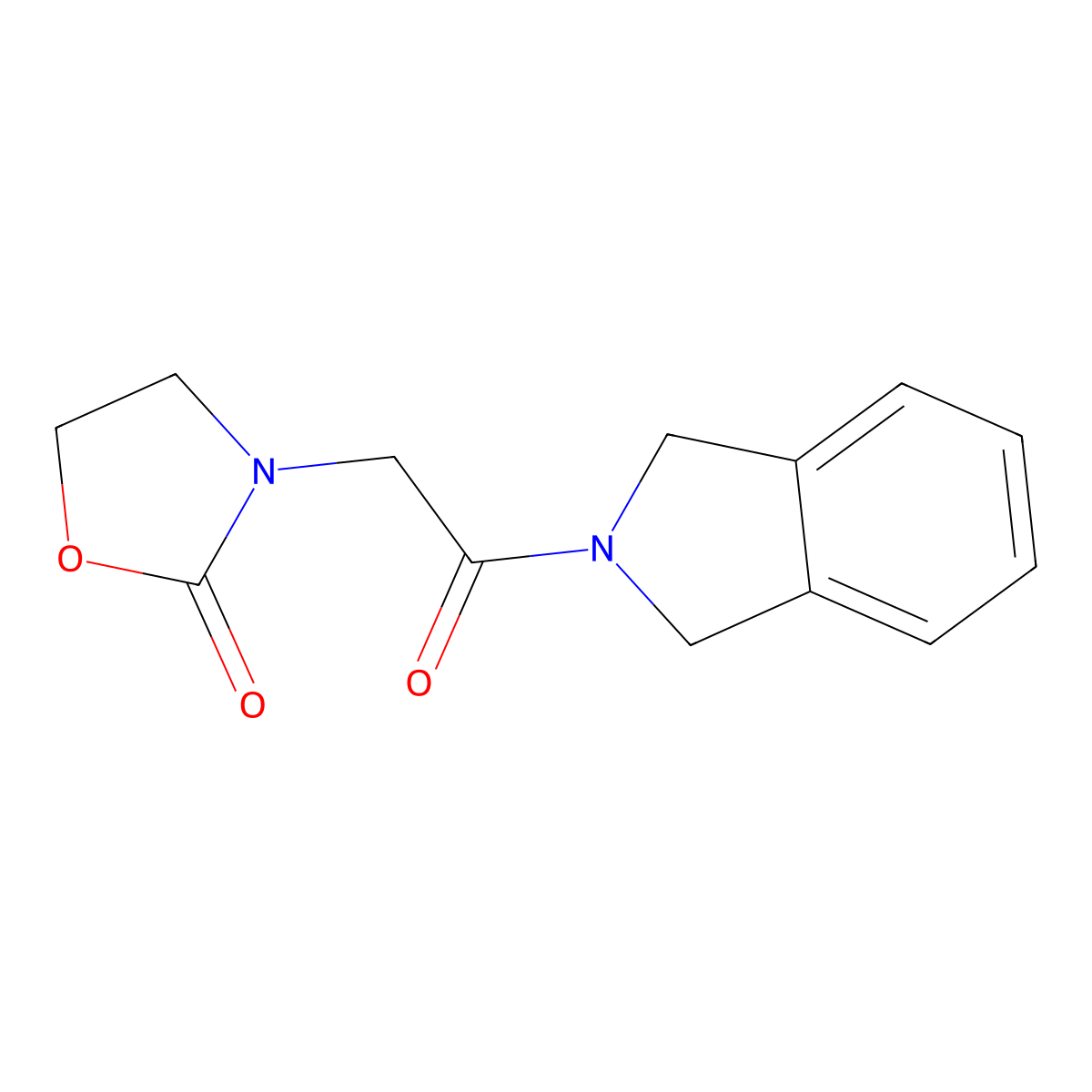 3-(2-(Isoindolin-2-yl)-2-oxoethyl)oxazolidin-2-one molecular structure, CAS 2034286-02-5