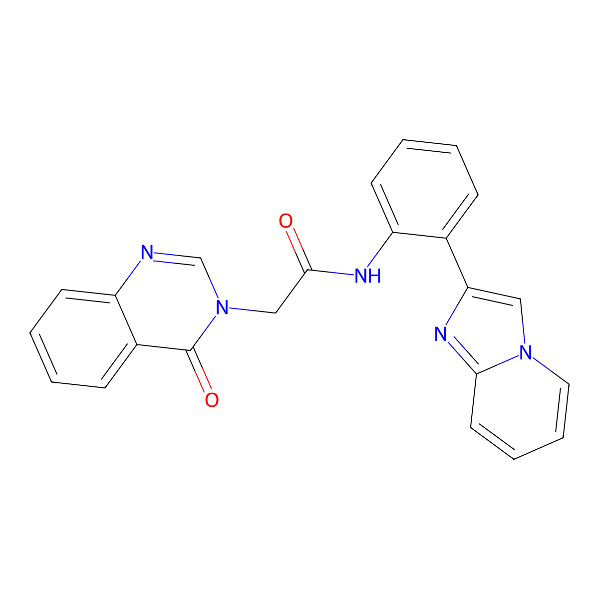 N-(2-(imidazo[1,2-a]pyridin-2-yl)phenyl)-2-(4-oxoquinazolin-3(4H)-yl)acetamide molecular structure, CAS 2034289-74-0