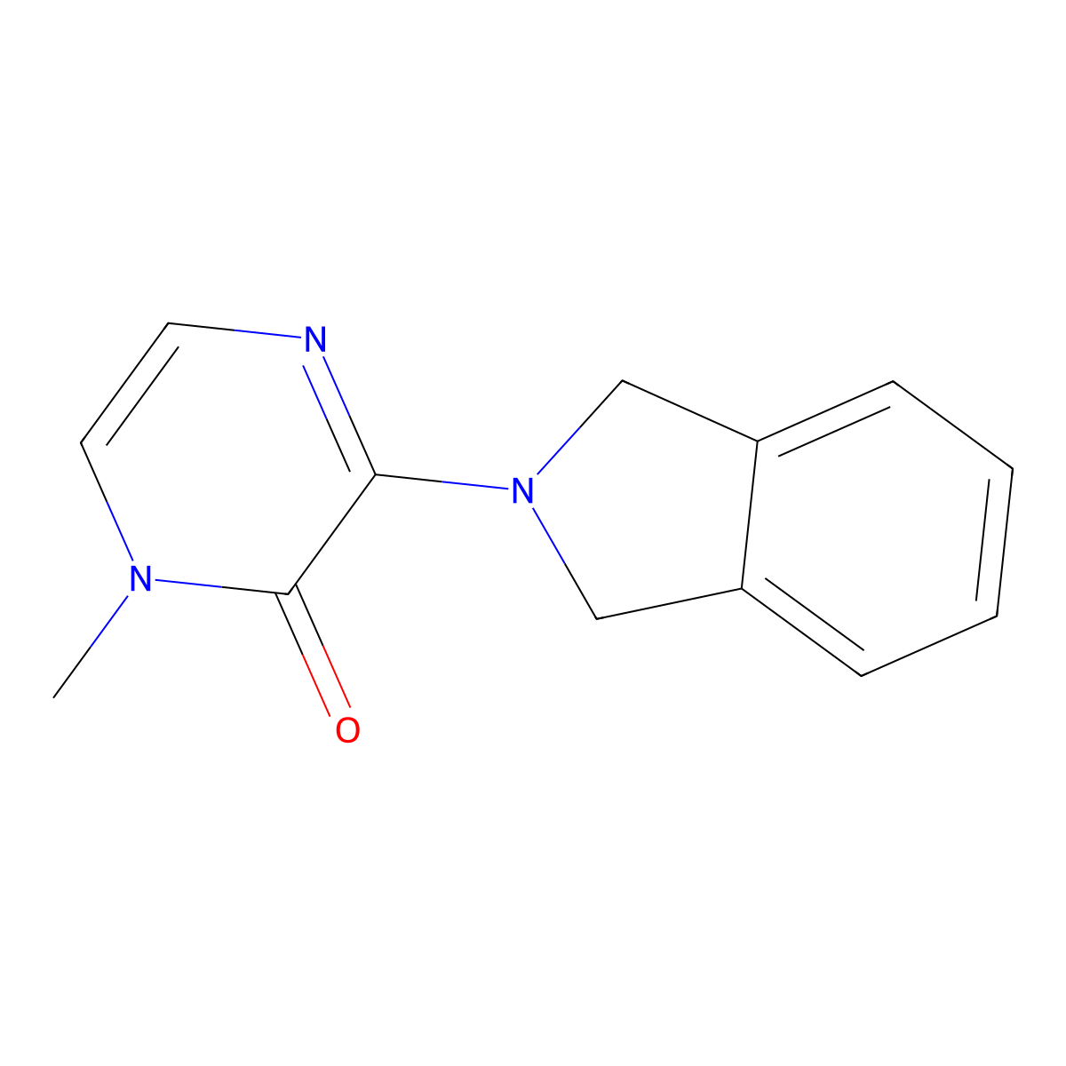 3-(isoindolin-2-yl)-1-methylpyrazin-2(1H)-one molecular structure, CAS 2034295-57-1