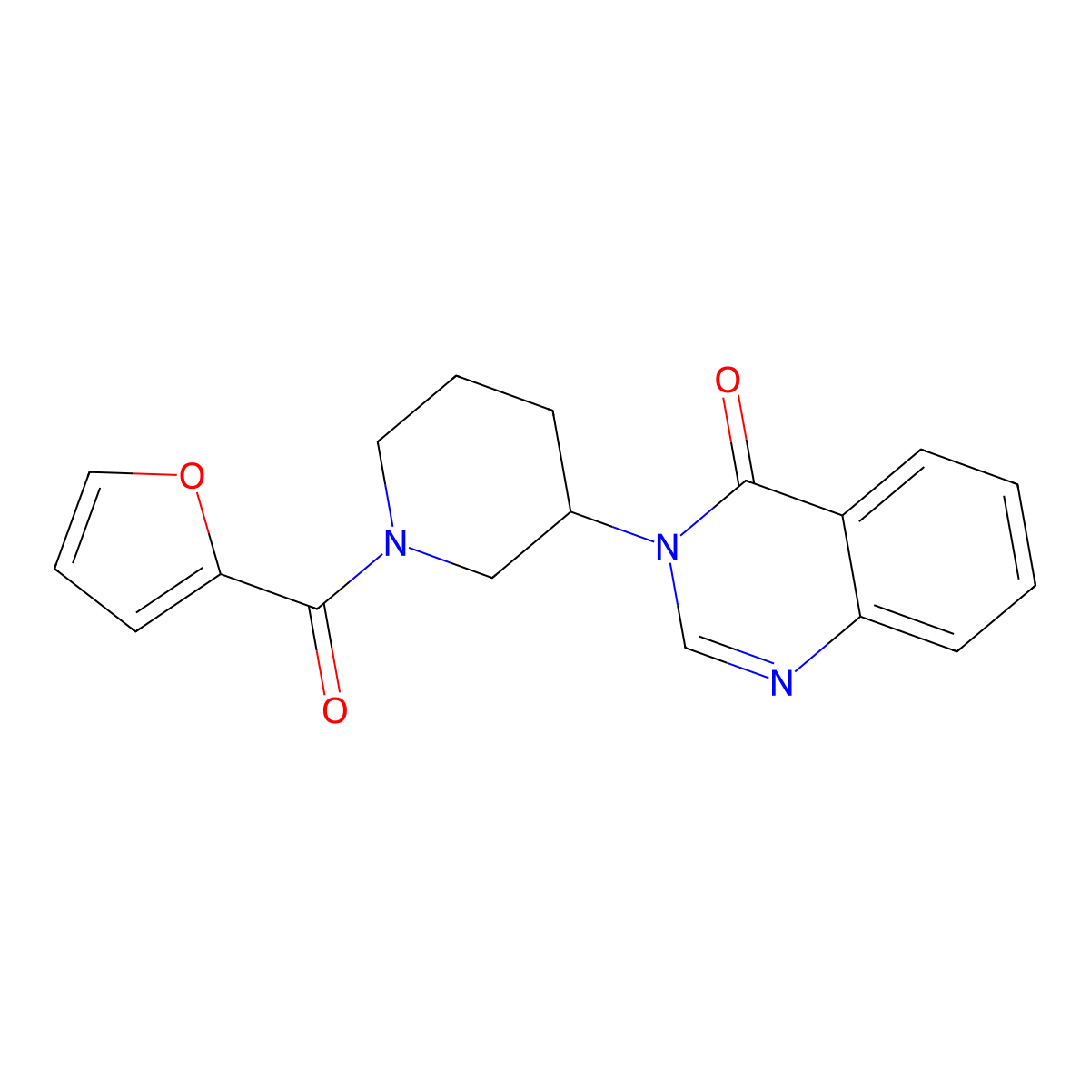 3-(1-(furan-2-carbonyl)piperidin-3-yl)quinazolin-4(3H)-one molecular structure, CAS 2034295-66-2