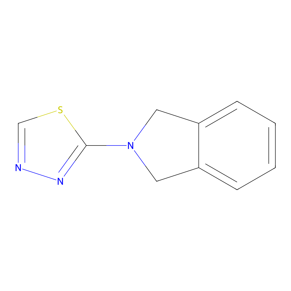 2-(Isoindolin-2-yl)-1,3,4-thiadiazole molecular structure, CAS 2034295-67-3