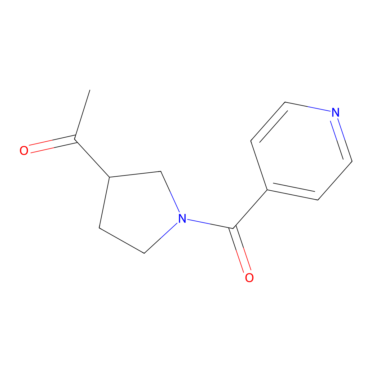 1-(1-Isonicotinoylpyrrolidin-3-yl)ethanone molecular structure, CAS 2034296-66-5