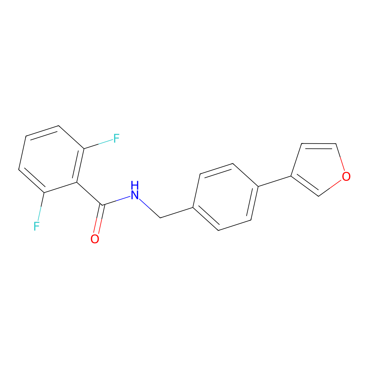 2,6-difluoro-N-(4-(furan-3-yl)benzyl)benzamide molecular structure, CAS 2034296-74-5
